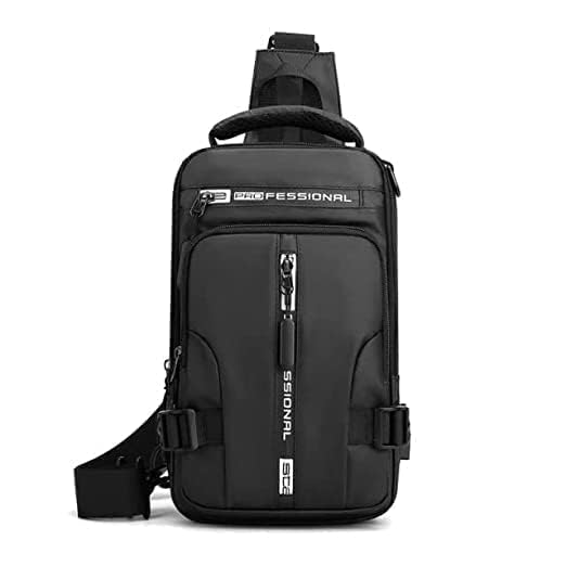 Bag cross backpack Sling For Men Messenger Bag Nylon Waterproof Sling Backpack Bag with USB Charging Port for Travel Hiking Jogging Gym Picnic & Casual Chest Bag for Men
