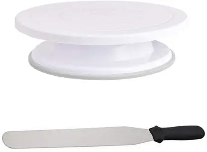 Plastic Cake Tools Decorating 360 Round Easy Rotate Turntable Revolving Cake Kitchen Tool Set