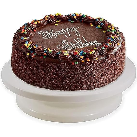 Rotating Cake Turntable,Turns Smoothly Revolving Cake Stand White Cake Decorating Kit Display Stand Baking Tools Accessories Supplies for Decoration