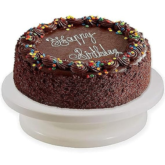 Rotating Cake Turntable,Turns Smoothly Revolving Cake Stand White Cake Decorating Kit Display Stand Baking Tools Accessories Supplies for Decoration